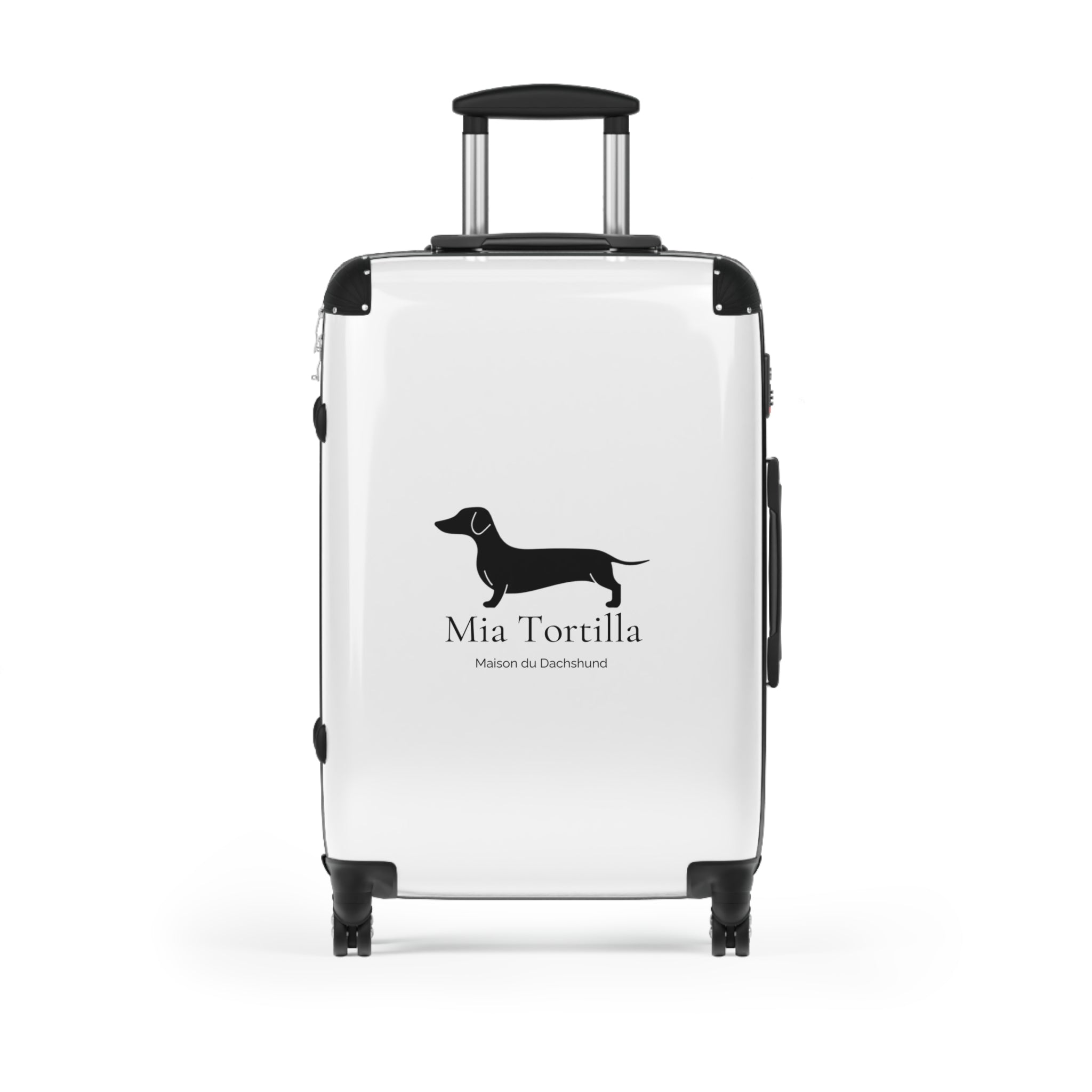 Mia Tortilla Suitcase — Dachshund Hard Shell Travel Luggage