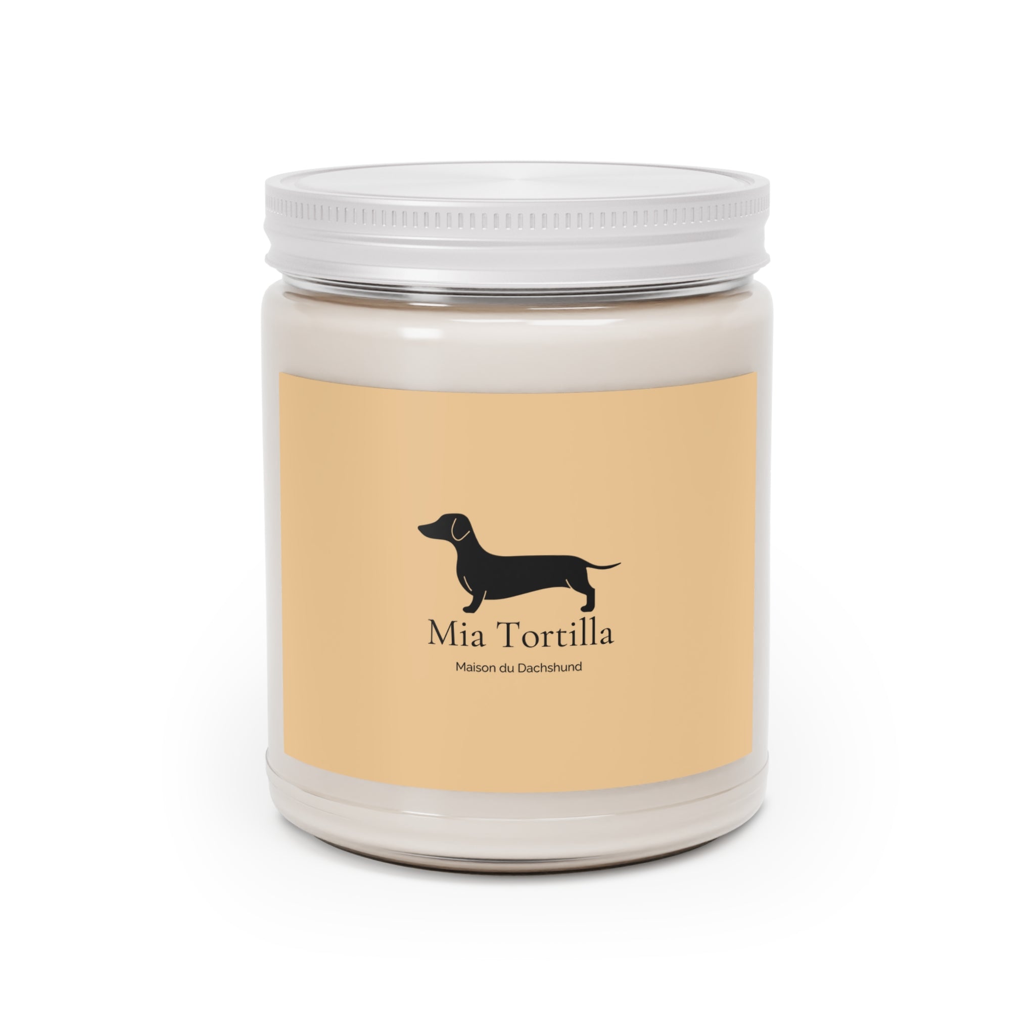 Dachshund Soy Candle — Natural Scented