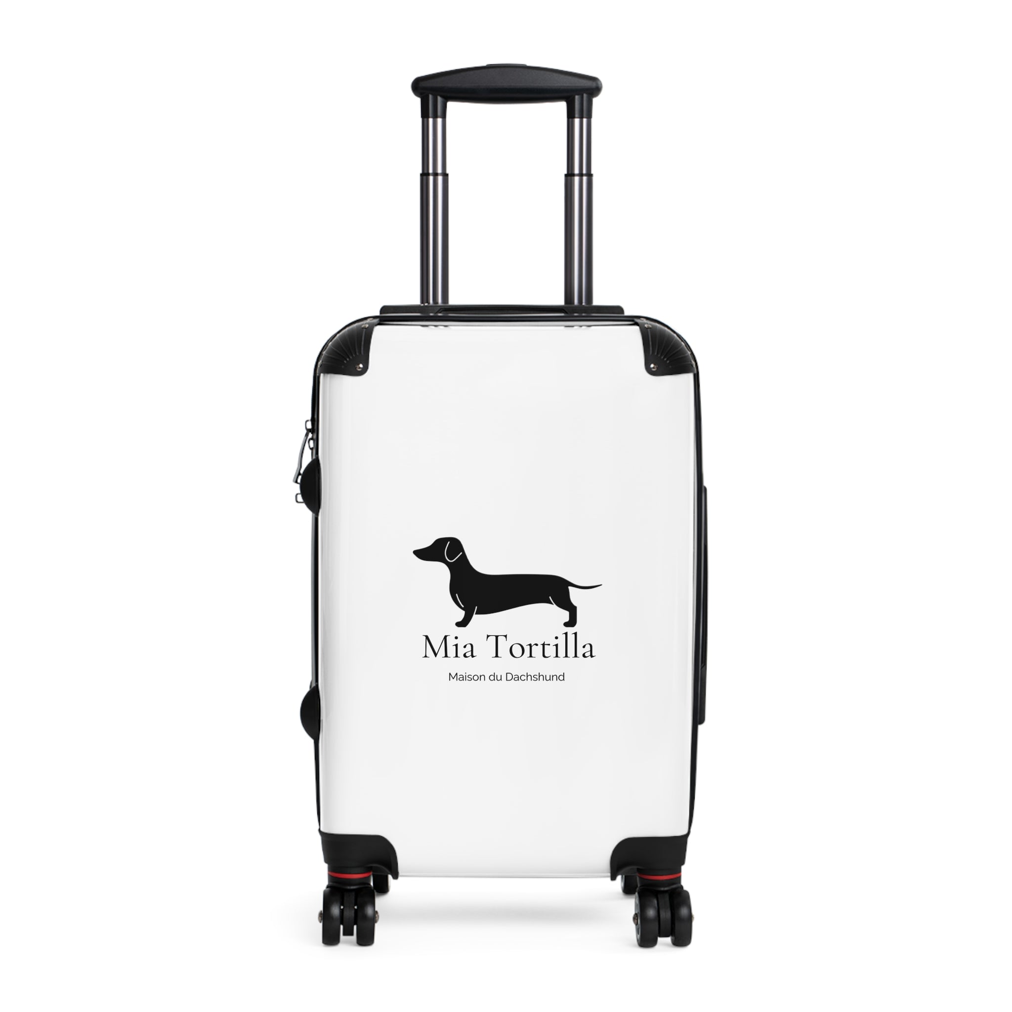 Mia Tortilla Suitcase — Dachshund Hard Shell Travel Luggage