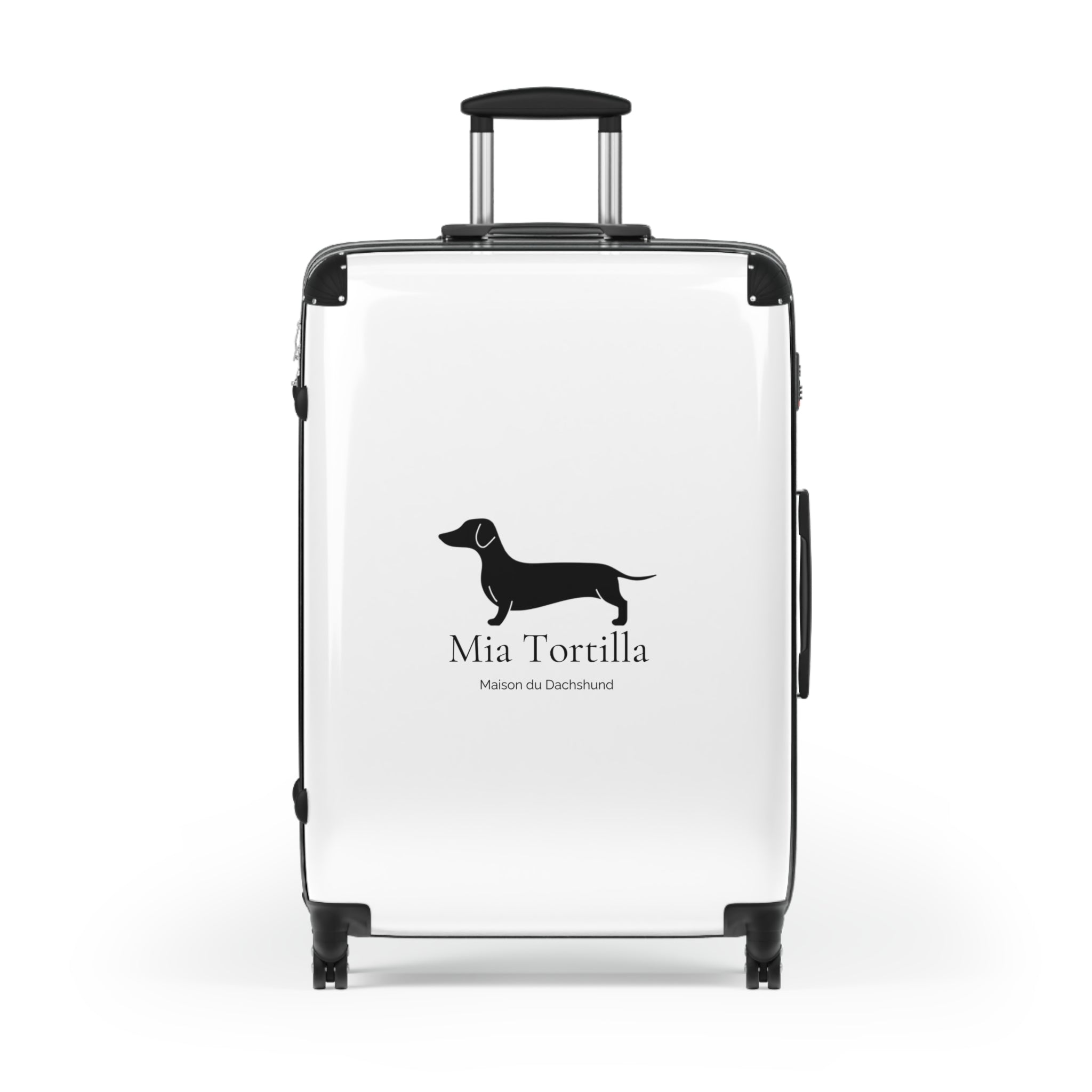 Mia Tortilla Suitcase — Dachshund Hard Shell Travel Luggage