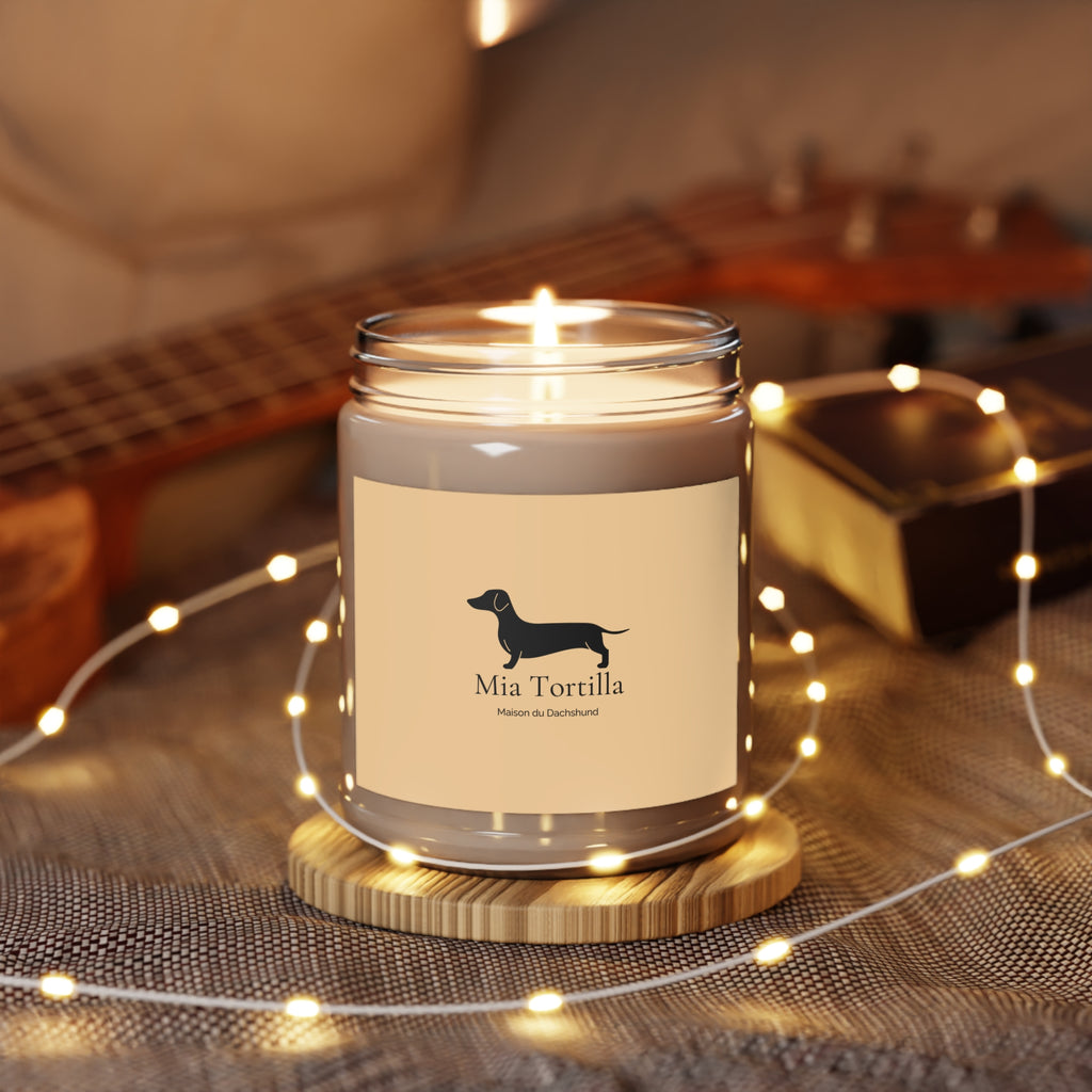 Dachshund Soy Candle — Natural Scented