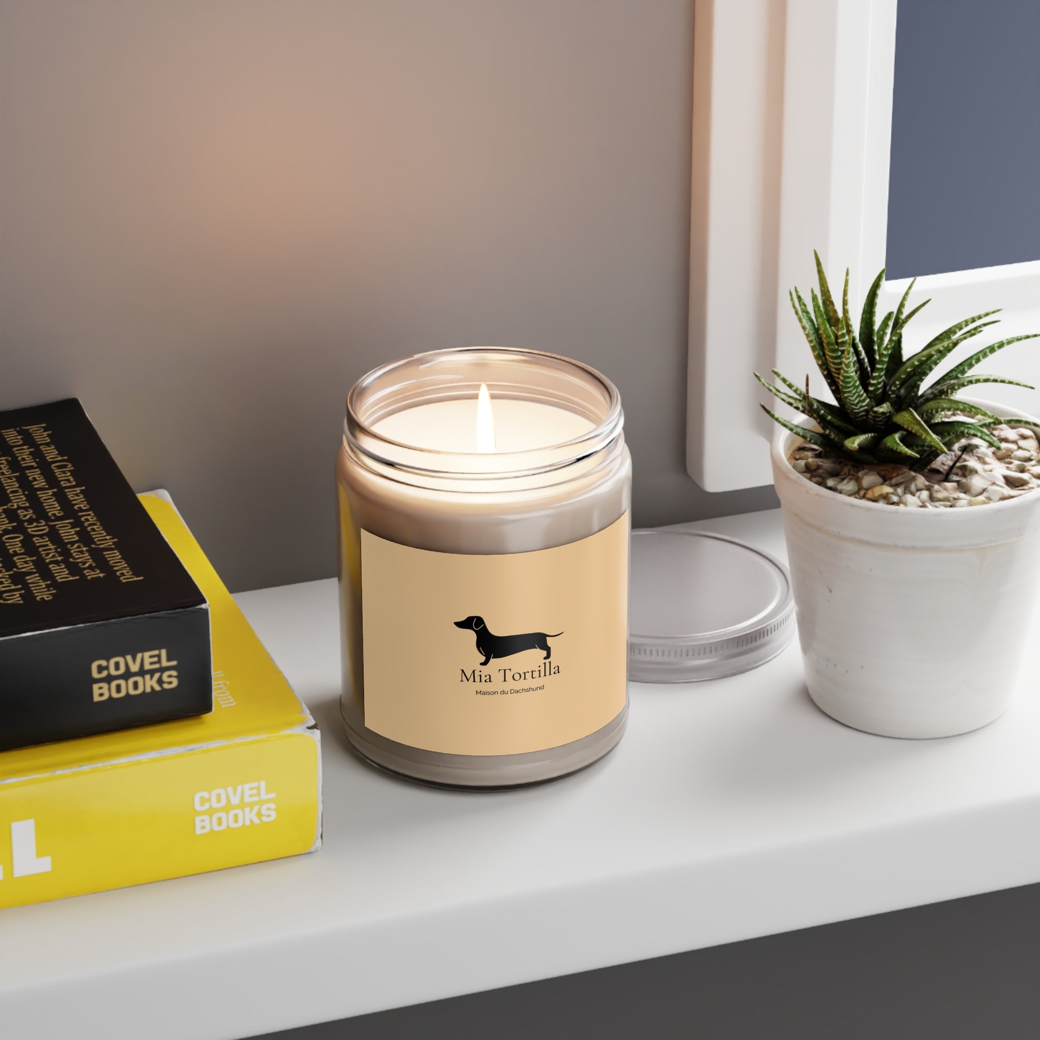 Dachshund Soy Candle — Natural Scented