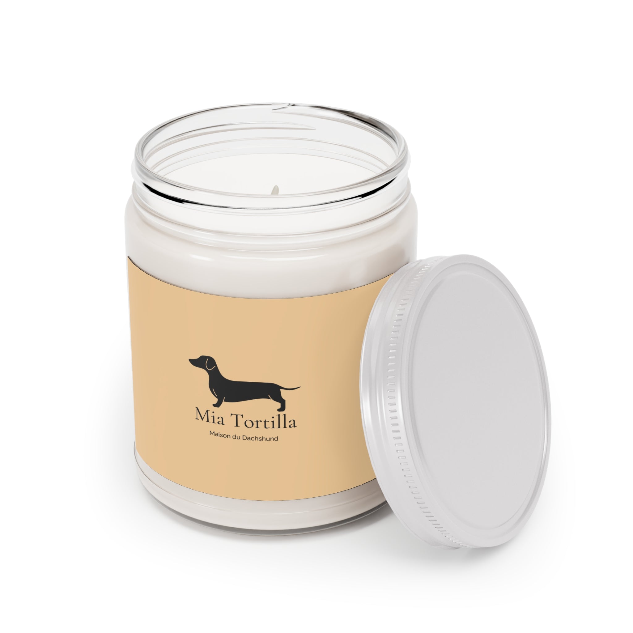 Dachshund Soy Candle — Natural Scented