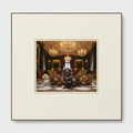 Mia met Entourage — The Lobby Print vierkant